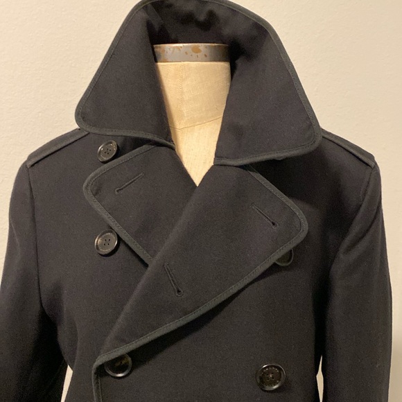 Burberry Other - NWOT BURBERRY STUNNING MENS 100% WOOL PEA COAT SIZE LARGE/ 52 EXCELLENT CONDITI